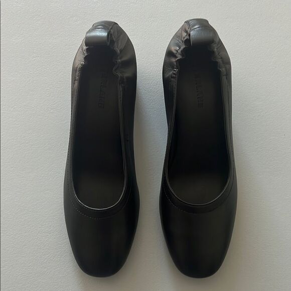 New Everlane The Day Heel Black Leather Size 7M - Picture 4 of 15